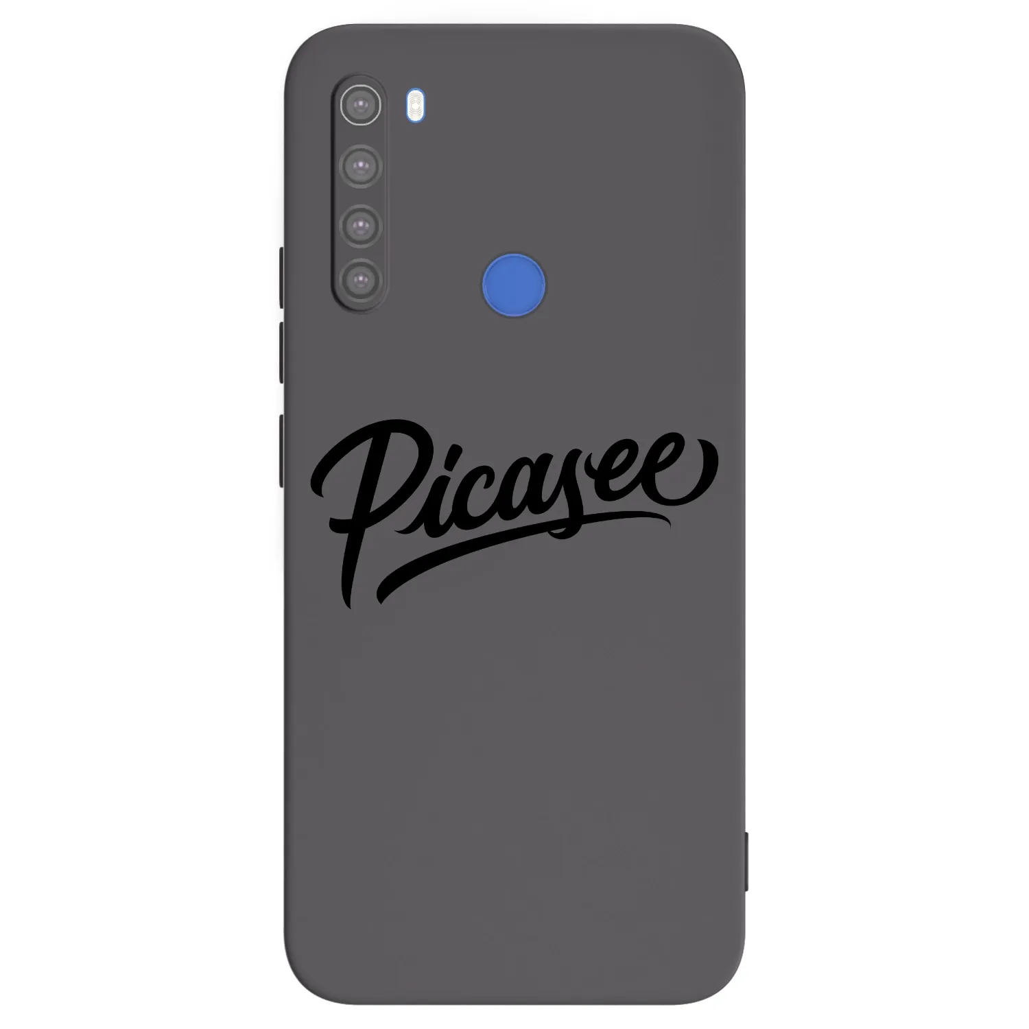 Picasee silikonowe czarne etui na Xiaomi Redmi Note 8T - Picasee - old logo - black