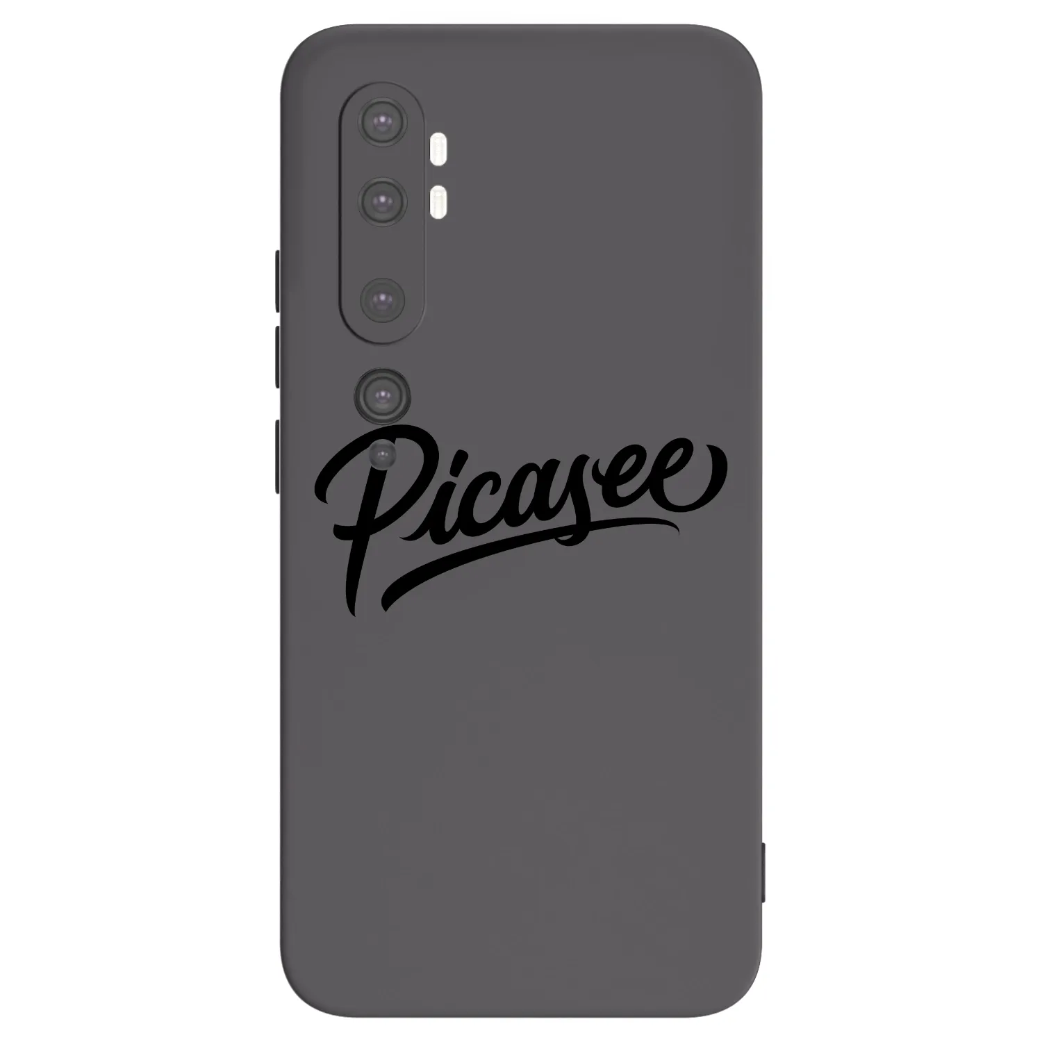 Picasee silikonowe czarne etui na Xiaomi Mi Note 10 (Pro) - Picasee - old logo - black