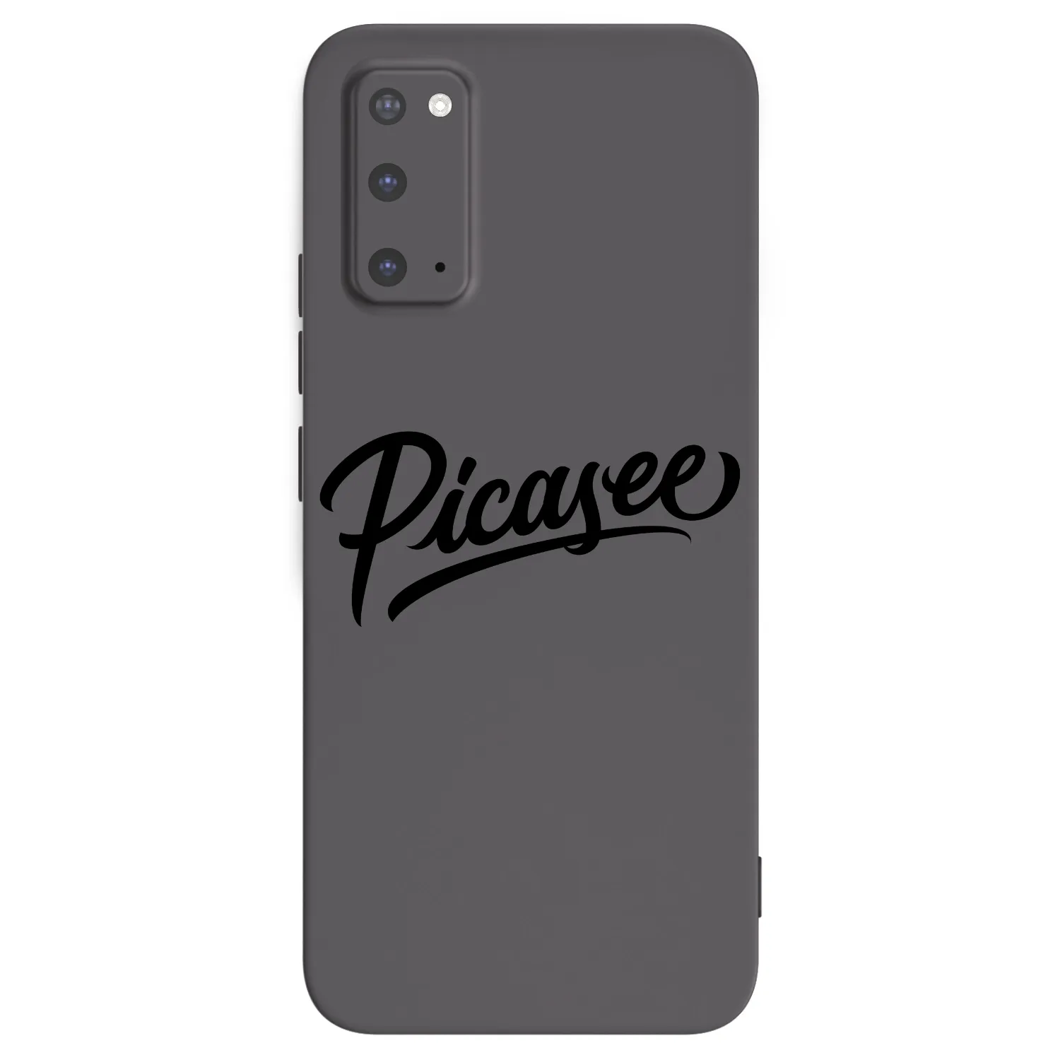 Picasee silikonowe czarne etui na Samsung Galaxy S20 G980F - Picasee - old logo - black
