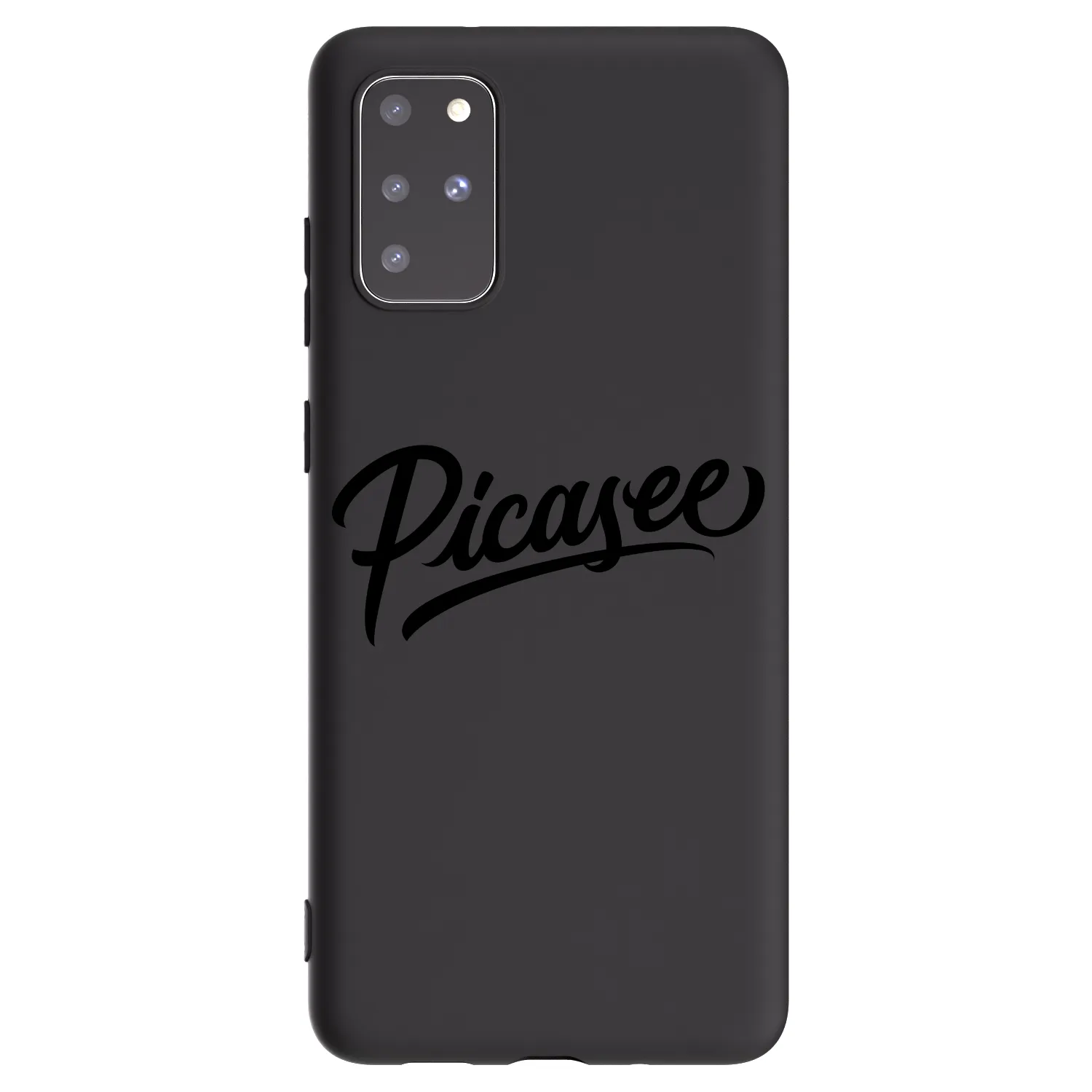Picasee silikonowe czarne etui na Samsung Galaxy S20+ G985F - Picasee - old logo - black