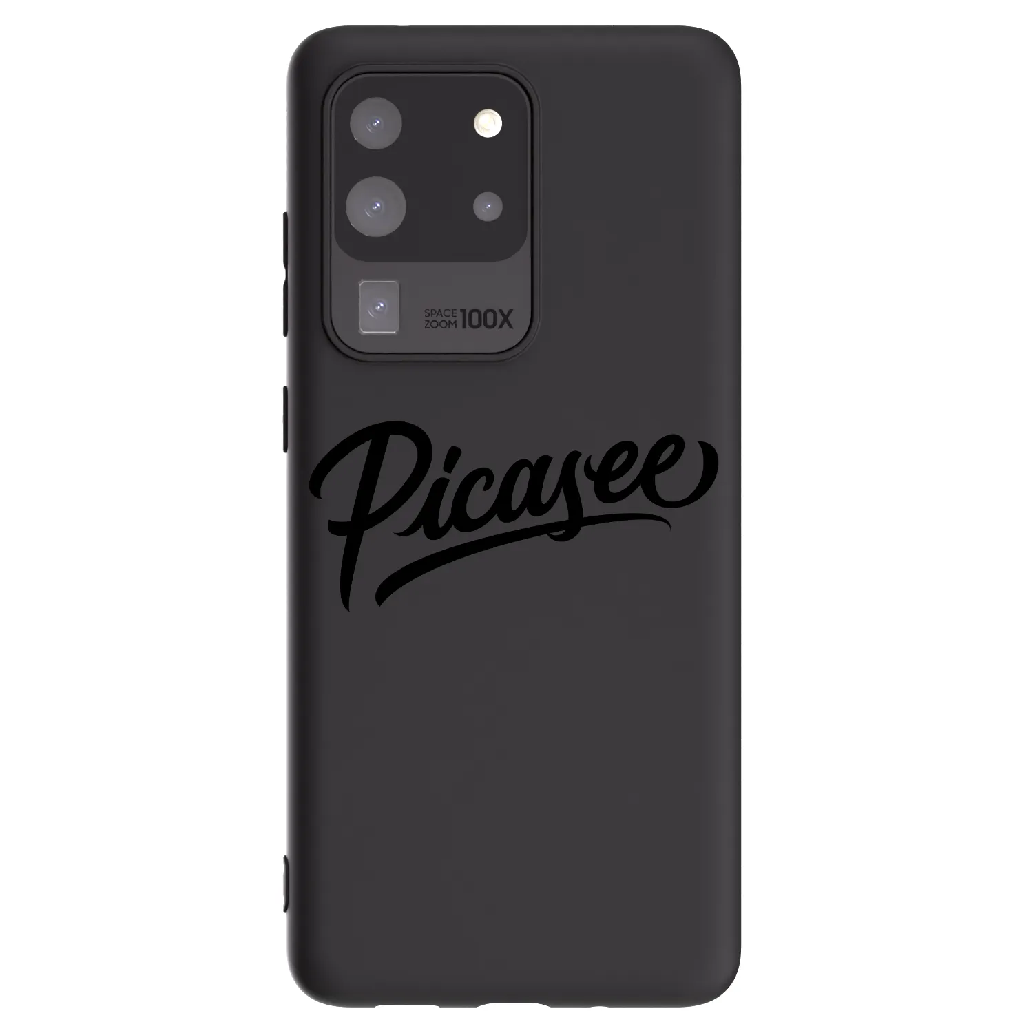 Picasee silikonowe czarne etui na Samsung Galaxy S20 Ultra 5G G988F - Picasee - old logo - black