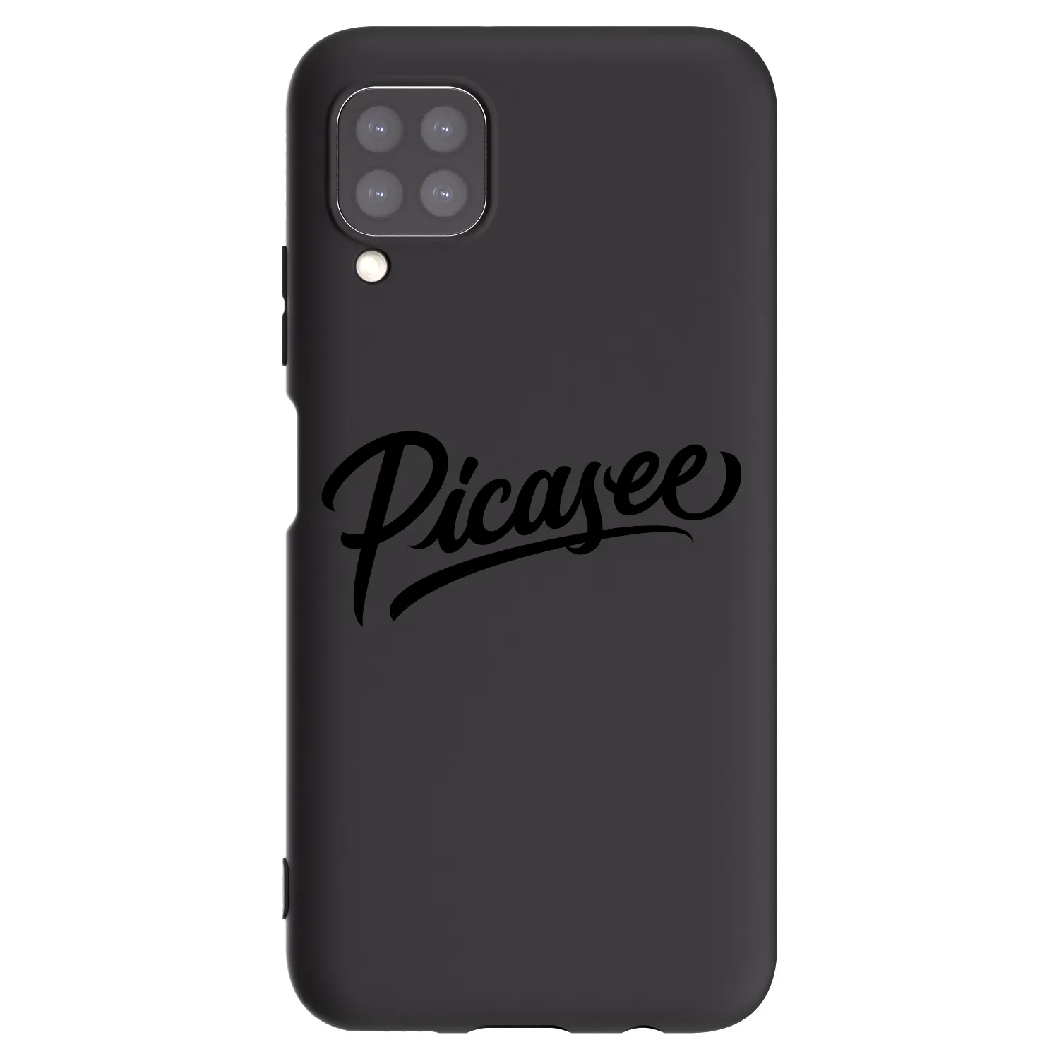 Picasee silikonowe czarne etui na Huawei P40 Lite - Picasee - old logo - black