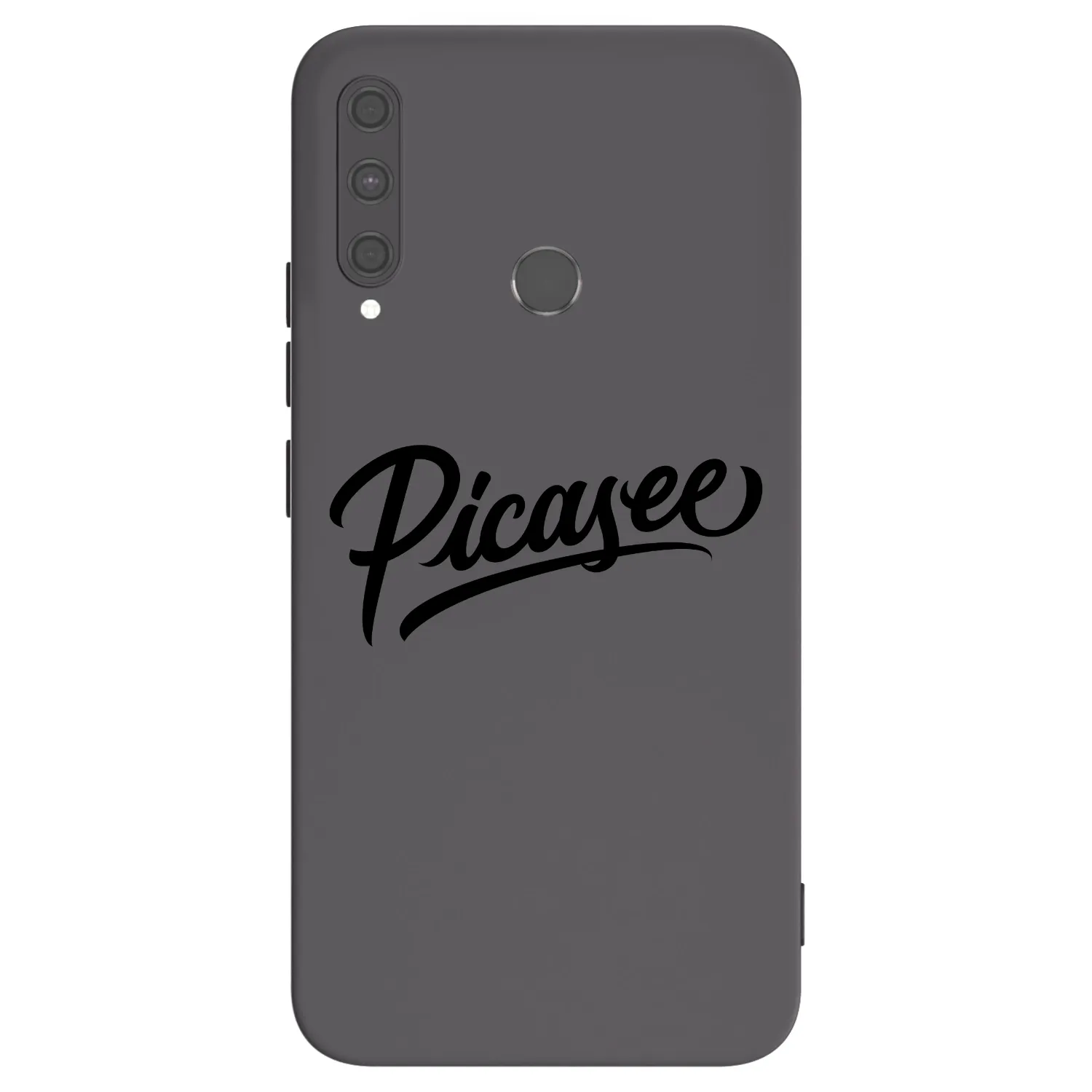 Picasee silikonowe czarne etui na Huawei P40 Lite E - Picasee - old logo - black