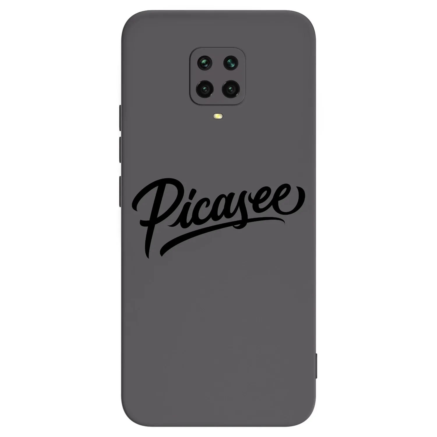 Picasee silikonowe czarne etui na Xiaomi Redmi Note 9 Pro - Picasee - old logo - black