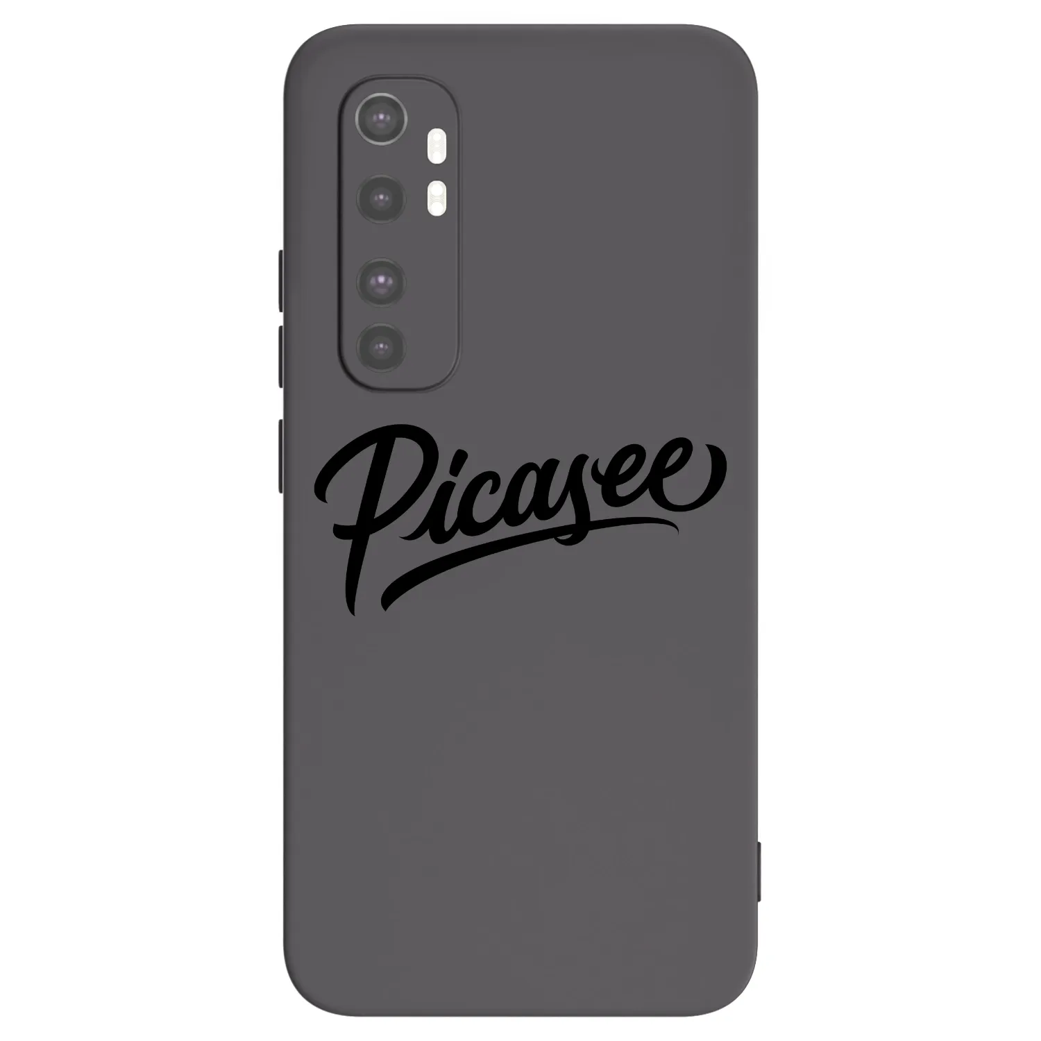 Picasee silikonowe czarne etui na Xiaomi Mi Note 10 Lite - Picasee - old logo - black