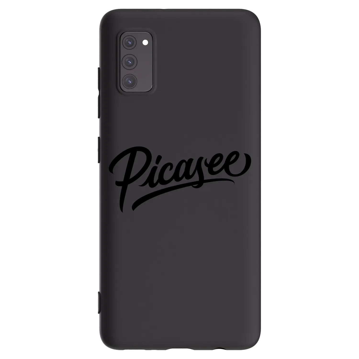 Picasee silikonowe czarne etui na Samsung Galaxy A41 A415F - Picasee - old logo - black