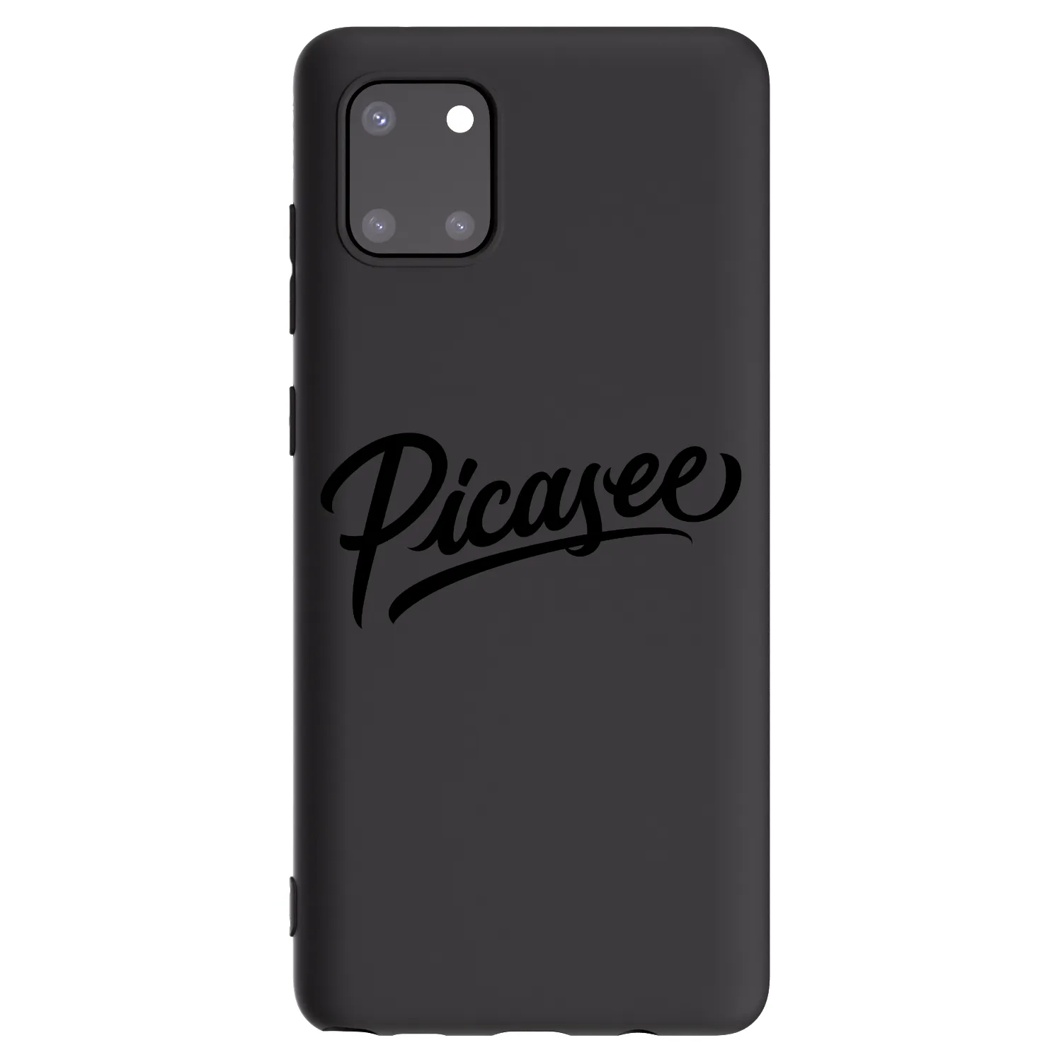 Picasee silikonowe czarne etui na Samsung Galaxy Note 10 Lite N770F - Picasee - old logo - black