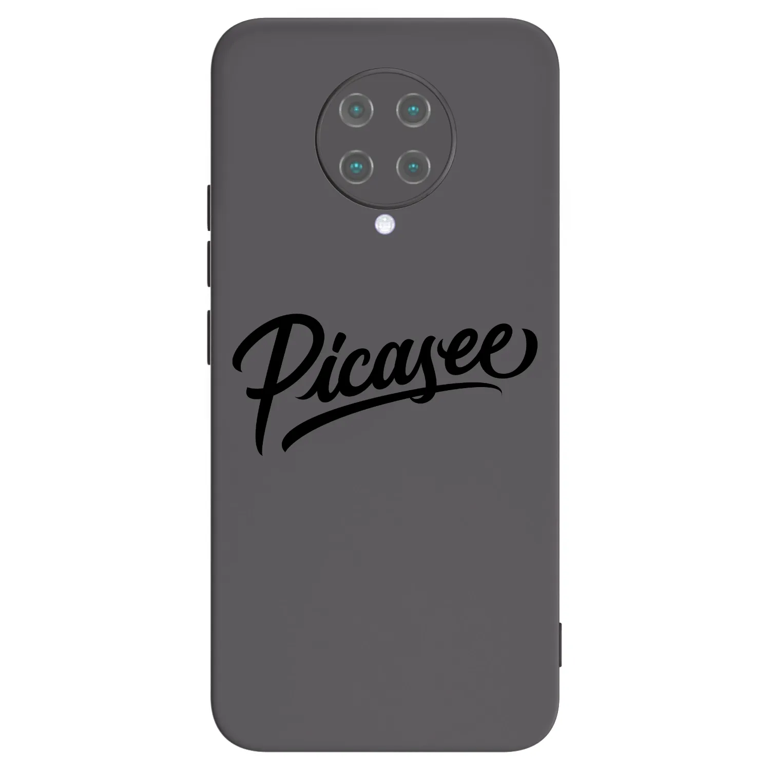 Picasee silikonowe czarne etui na Xiaomi Poco F2 Pro - Picasee - old logo - black