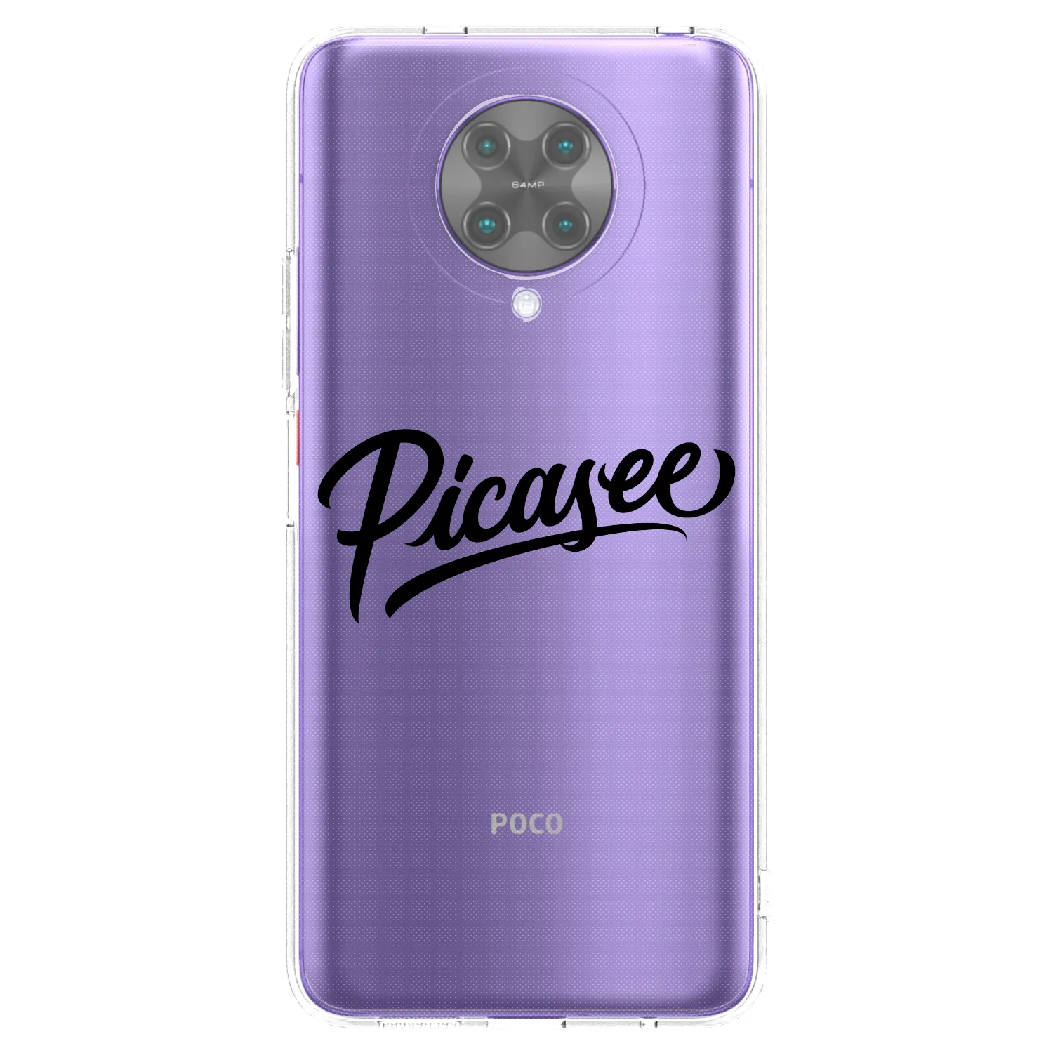 Picasee silikonowe przeźroczyste etui na Xiaomi Poco F2 Pro - Picasee - old logo - black
