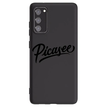 Picasee silikonowe czarne etui na Samsung Galaxy S20 FE - Picasee - old logo - black