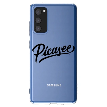 Picasee silikonowe przeźroczyste etui na Samsung Galaxy S20 FE - Picasee - old logo - black