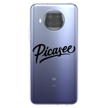 Picasee silikonowe przeźroczyste etui na Xiaomi Mi 10T Lite - Picasee - old logo - black