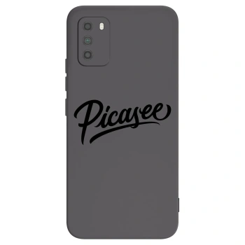 Picasee silikonowe czarne etui na Xiaomi Poco M3 - Picasee - old logo - black