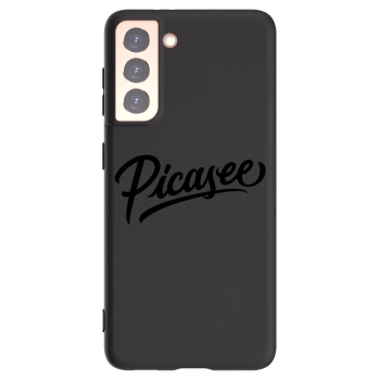 Picasee silikonowe czarne etui na Samsung Galaxy S21 5G G991B - Picasee - old logo - black