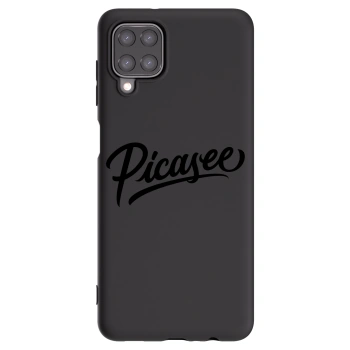 Picasee silikonowe czarne etui na Samsung Galaxy A12 A125F - Picasee - old logo - black
