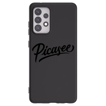 Picasee silikonowe czarne etui na Samsung Galaxy A52 5G A525F - Picasee - old logo - black