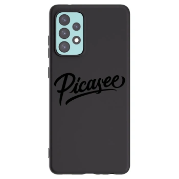 Picasee silikonowe czarne etui na Samsung Galaxy A72 A725F - Picasee - old logo - black