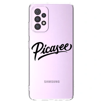 Picasee silikonowe przeźroczyste etui na Samsung Galaxy A32 5G A326B - Picasee - old logo - black