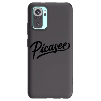Picasee silikonowe czarne etui na Xiaomi Redmi Note 10 Pro - Picasee - old logo - black