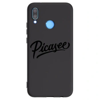 Picasee silikonowe czarne etui na Huawei P20 Lite - Picasee - old logo - black