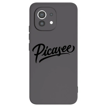 Picasee silikonowe czarne etui na Xiaomi Mi 11 - Picasee - old logo - black