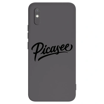 Picasee silikonowe czarne etui na Xiaomi Redmi 9AT - Picasee - old logo - black