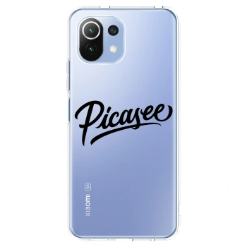 Picasee silikonowe przeźroczyste etui na Xiaomi Mi 11 Lite - Picasee - old logo - black