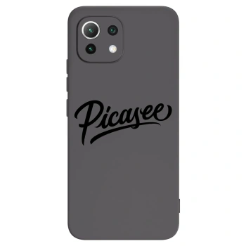 Picasee silikonowe czarne etui na Xiaomi Mi 11 Lite - Picasee - old logo - black