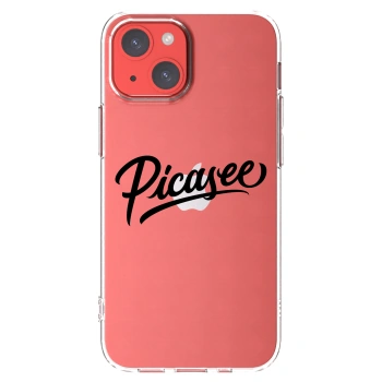 Picasee silikonowe przeźroczyste etui na Apple iPhone 13 mini - Picasee - old logo - black