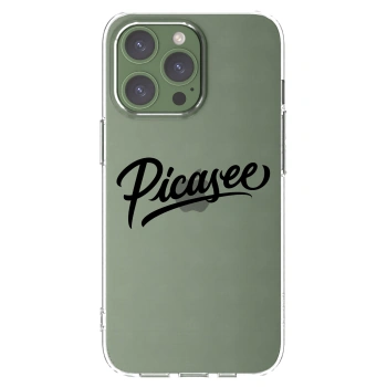 Picasee silikonowe przeźroczyste etui na Apple iPhone 13 Pro - Picasee - old logo - black