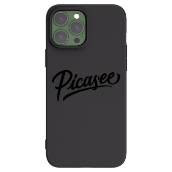 Picasee silikonowe czarne etui na Apple iPhone 13 Pro Max - Picasee - old logo - black