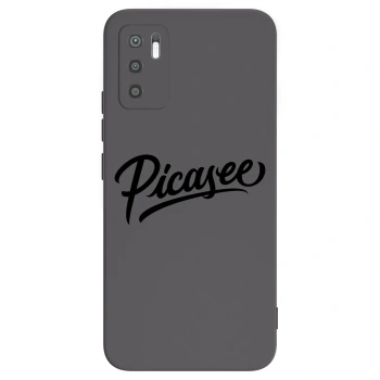 Picasee silikonowe czarne etui na Xiaomi Redmi Note 10 5G - Picasee - old logo - black