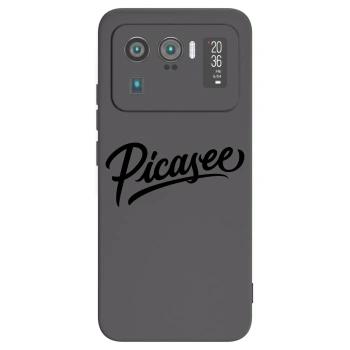 Picasee silikonowe czarne etui na Xiaomi Mi 11 Ultra - Picasee - old logo - black