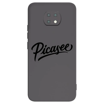 Picasee silikonowe czarne etui na Xiaomi Redmi Note 9T - Picasee - old logo - black