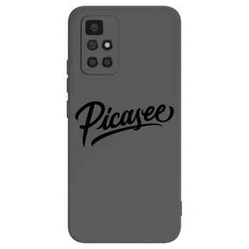 Picasee silikonowe czarne etui na Xiaomi Redmi 10 - Picasee - old logo - black