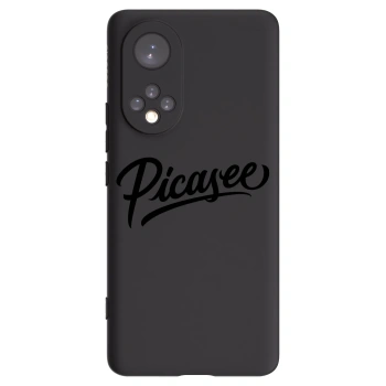 Picasee silikonowe czarne etui na Honor 50 5G - Picasee - old logo - black