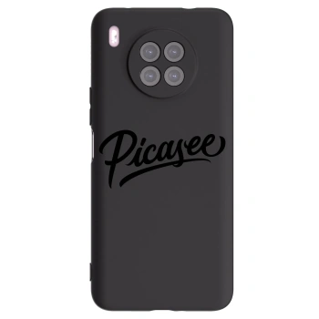 Picasee silikonowe czarne etui na Huawei Nova 8i - Picasee - old logo - black