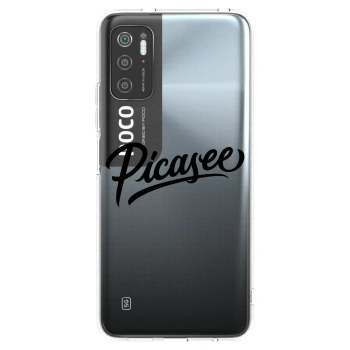 Picasee silikonowe przeźroczyste etui na Xiaomi Poco M3 Pro 5G - Picasee - old logo - black