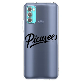 Picasee silikonowe przeźroczyste etui na Motorola Moto G60 - Picasee - old logo - black