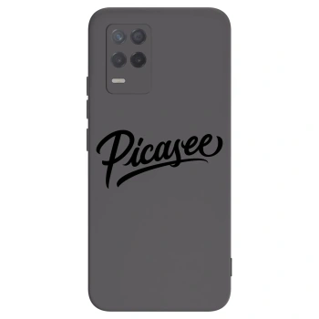 Picasee silikonowe czarne etui na Realme 8 5G - Picasee - old logo - black