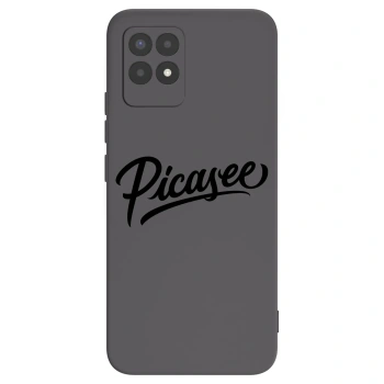 Picasee silikonowe czarne etui na Realme 8i - Picasee - old logo - black