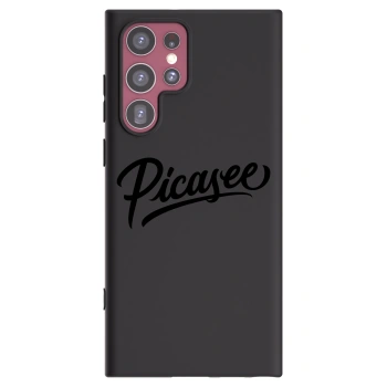 Picasee silikonowe czarne etui na Samsung Galaxy S22 Ultra 5G - Picasee - old logo - black