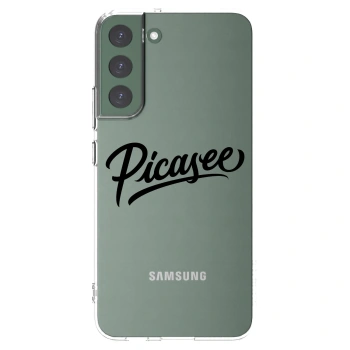 Picasee silikonowe przeźroczyste etui na Samsung Galaxy S22+ 5G - Picasee - old logo - black