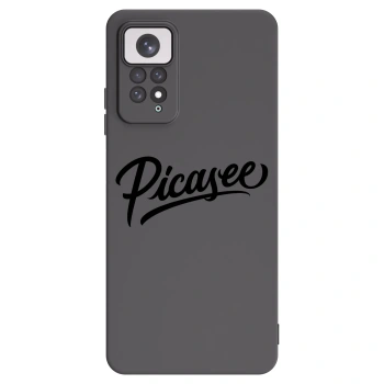 Picasee silikonowe czarne etui na Xiaomi Redmi Note 11 - Picasee - old logo - black