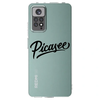 Picasee silikonowe przeźroczyste etui na Xiaomi Redmi Note 11S 4G - Picasee - old logo - black
