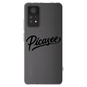 Picasee silikonowe przeźroczyste etui na Xiaomi Redmi Note 11 Pro 5G - Picasee - old logo - black