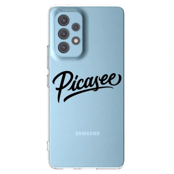 Picasee silikonowe przeźroczyste etui na Samsung Galaxy A53 5G A536 - Picasee - old logo - black