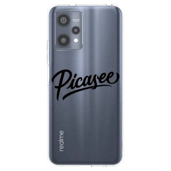 Picasee silikonowe przeźroczyste etui na Realme 9 Pro 5G - Picasee - old logo - black