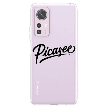 Picasee silikonowe przeźroczyste etui na Xiaomi 12 - Picasee - old logo - black