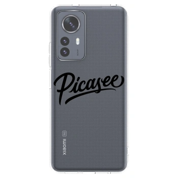 Picasee silikonowe przeźroczyste etui na Xiaomi 12 Pro - Picasee - old logo - black